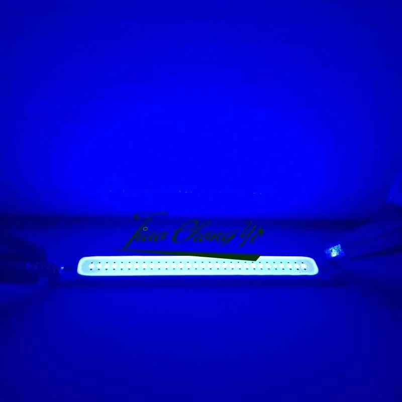 

10X 3V 3W 60X8mm Blue LED Module 70lm COB strip beads bicycle light source car crit