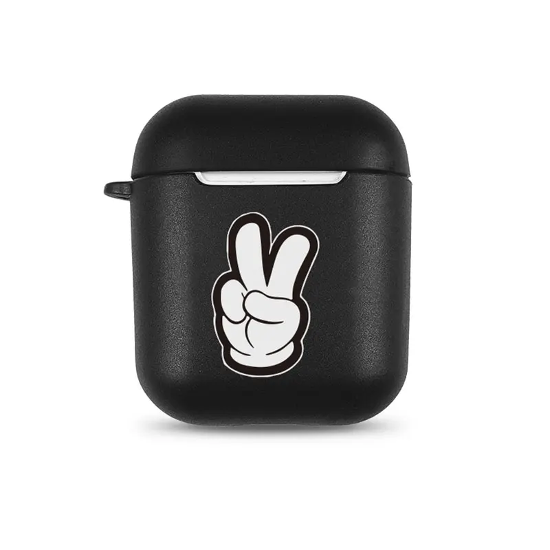 Милый роскошный мультяшный силиконовый ударопрочный чехол для Airpods, беспроводные наушники, чехол для Apple Air Pods 2, сумка для зарядки с логотипом бренда - Цвет: 11
