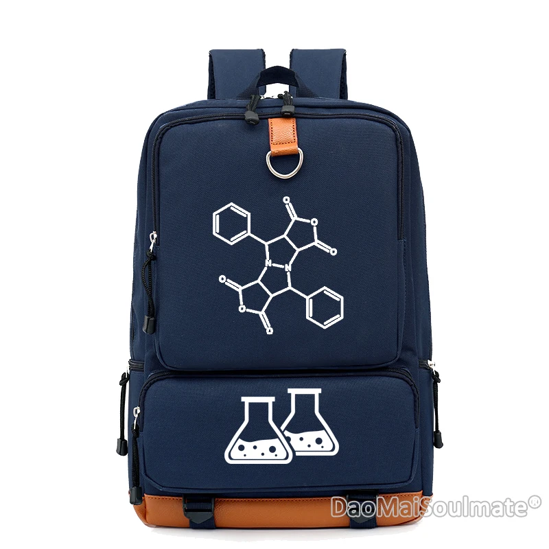 Dark Blue 7 Школьные сумки для мальчиков и девочек с химической формулой, школьные рюкзаки для подростков, рюкзаки для мальчиков - Цвет: Dark Blue 7