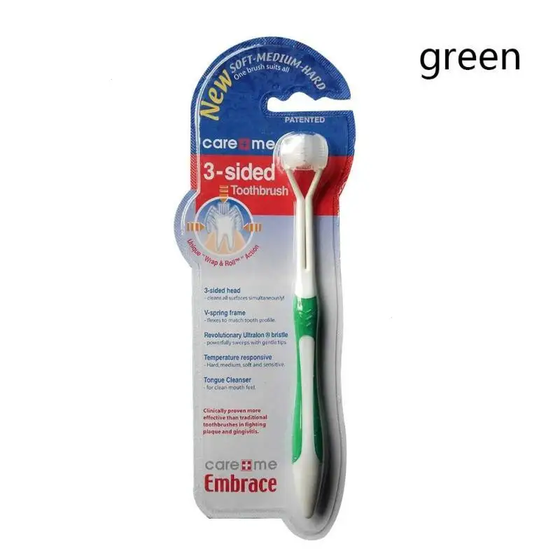 Tandenborstel-cepillo de dientes creativo para beb&eacute;, cepillo suave de seguridad de tres lados para ni&ntilde;os, cuidado de la higiene bucal, 1 unidad, 2022-3