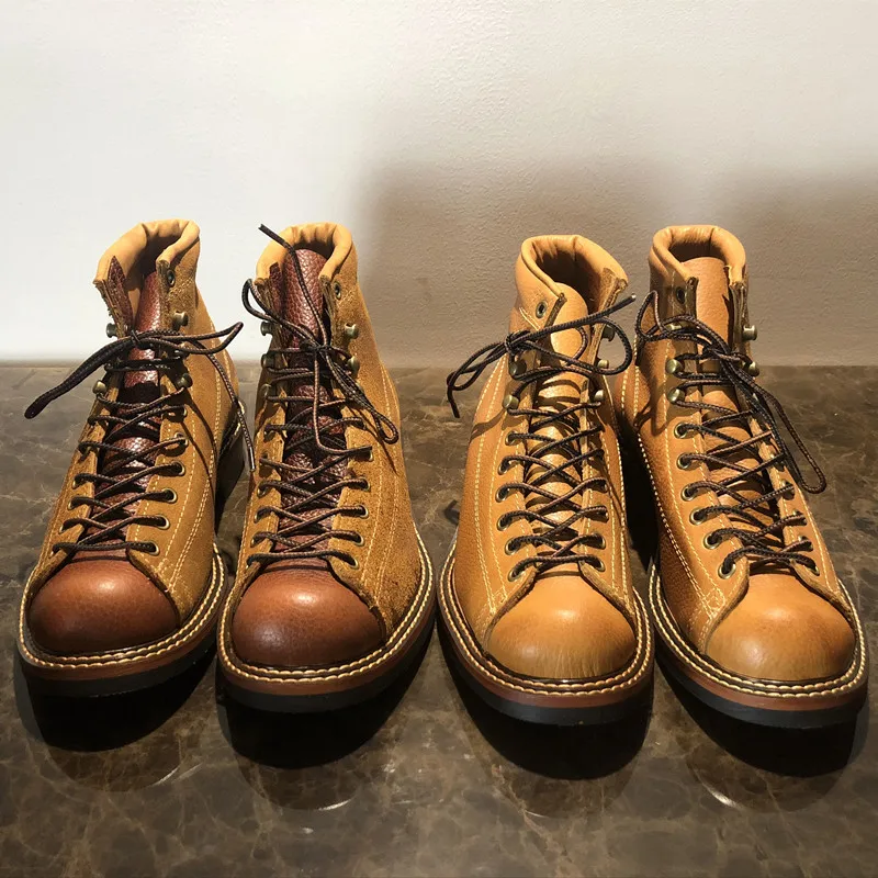 

Plus size Spring Winter Shoes Round Toe Top Quality Real Leather Casual Motorcycle Boots Unisex Boots