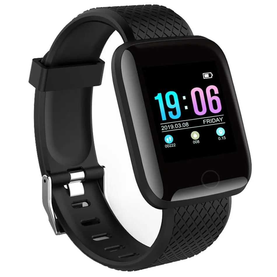 Фитнес-Смарт-часы для мужчин и женщин пульсометр шагомер напоминание о