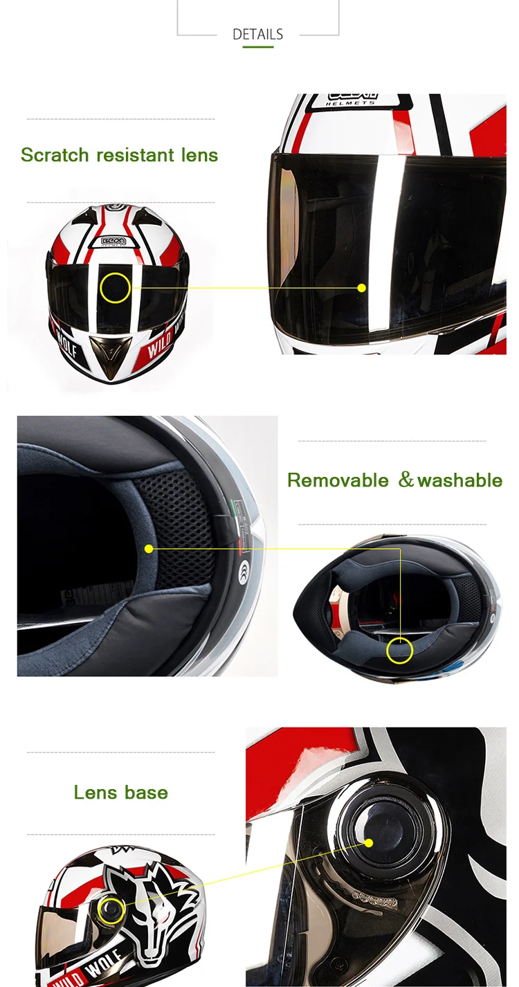 BEON Four Seans Full Face классический мотоцикл Go kart шлем MTB ATV Мотоцикл головной убор casco capacete B500