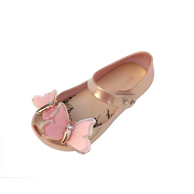 Mini Melissa ultragrl/ новые оригинальные прозрачные сандалии для девочек детские сандалии с бантом детская пляжная обувь Нескользящая обувь для малышей