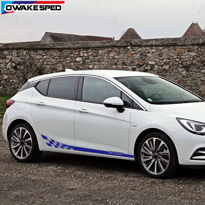 Спортивные полоски для автомобиля водонепроницаемые наклейки Opel Astra 2015 2018