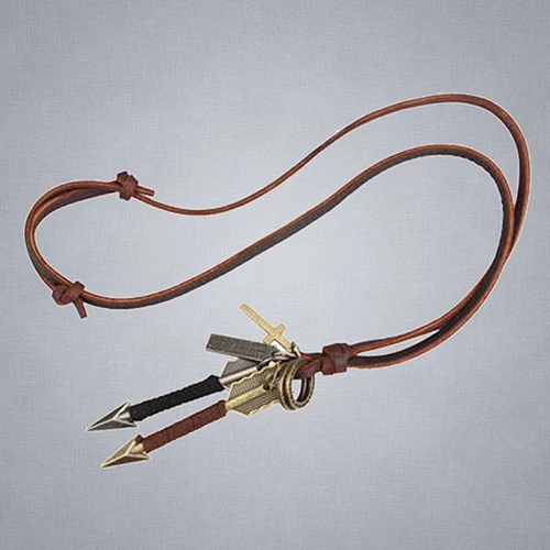 Модный мужской сплав тон стрелы кулон кожа чокер Шарм ожерелье | Украшения и