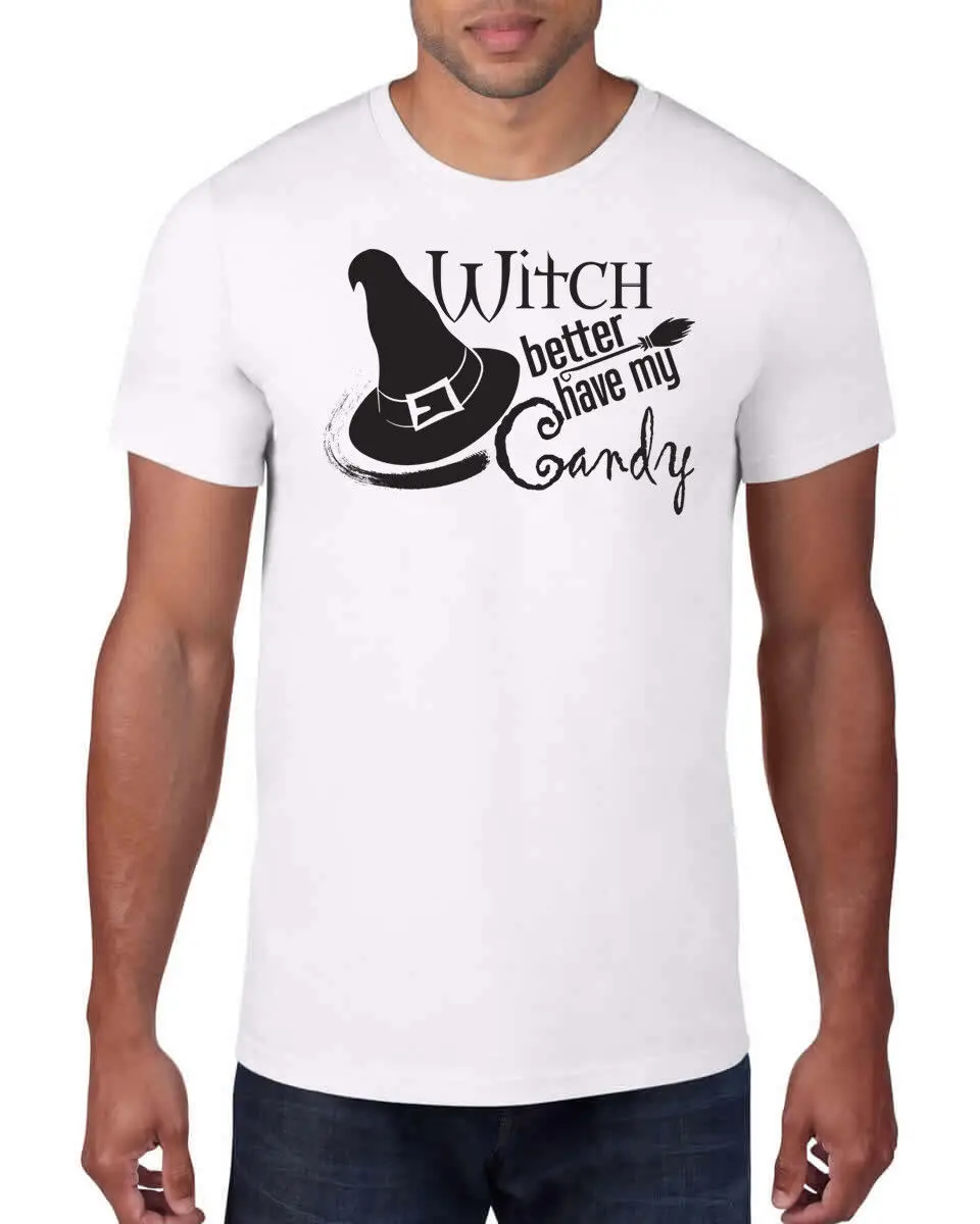 Лидер продаж модная футболка унисекс с надписью WITCH Better My CANDY трюк лакомство на
