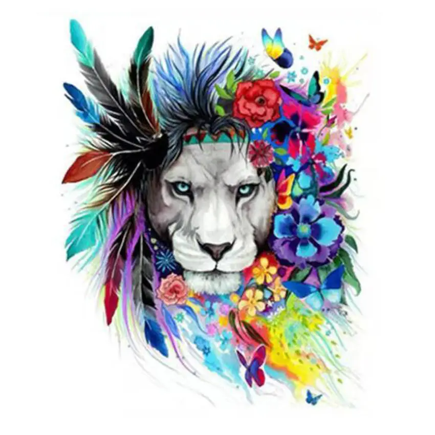animal painting 16 WONZOM милый кот Сделай Сам масляная краска по номерам настенное изображение на холсте раскраска краска по номерам кисть для рисования животных ручная краска ed Craft - Цвет: animal painting 16