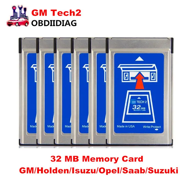 Для G M Tech2 карта с 6 программным обеспечением 32MB для диагностический инструмент Tech
