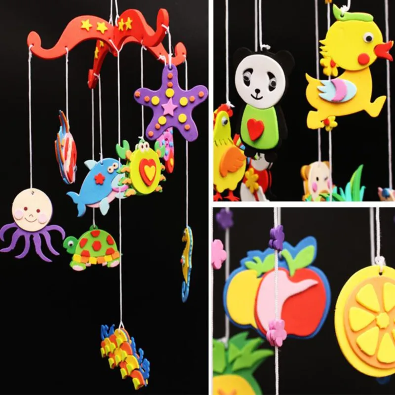 Эва ручной работы Windchimes DIY детей ветер Chime материалы Дети Развивающие игрушки