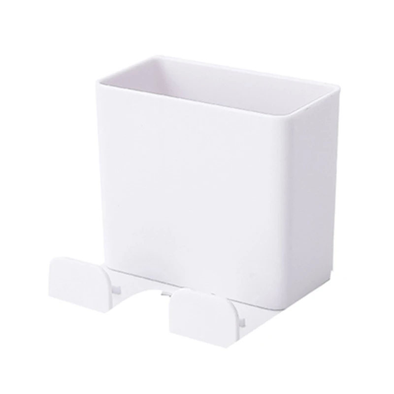 Creative Wall Storage Rack Smartphone Wall Holder Remote Control Shelves for Wall Cellphone Shelf Organizer Portable Home Tools - Цвет: Белый