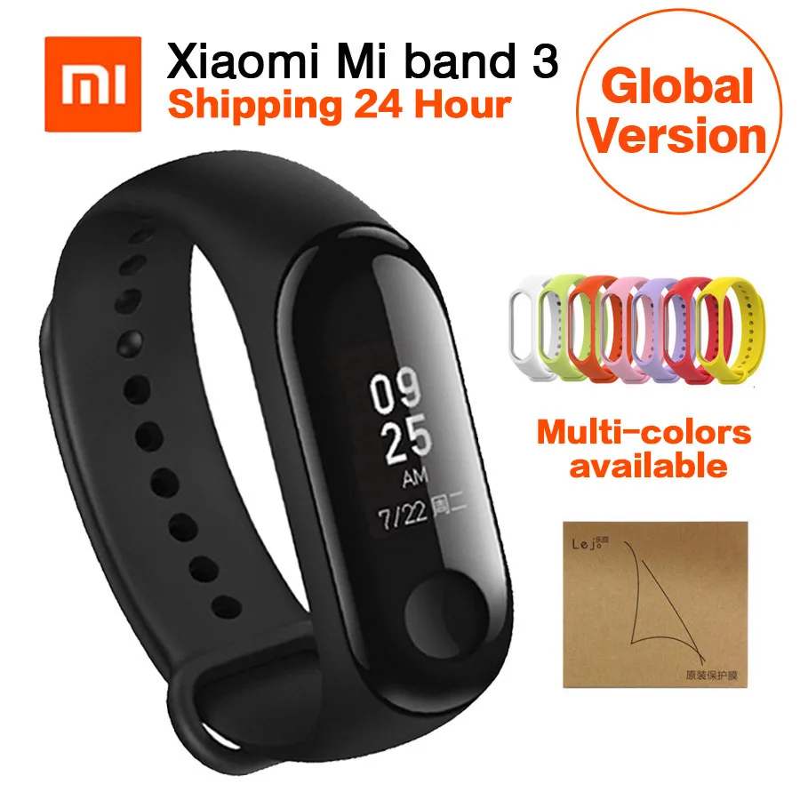 Глобальная версия Xiaomi Mi Band 3 Браслет фитнес трекер монитор сердечного ритма 0 78