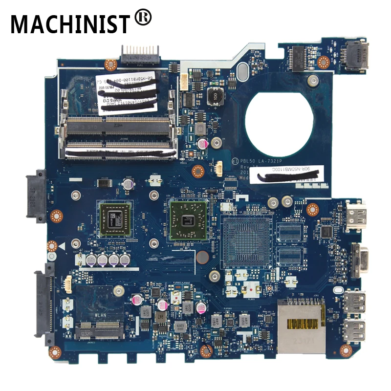 Оригинал для ASUS X43U K43U K43B K43BR K43BY K43BE материнская плата ноутбука PBL50 LA 7321P E350 DDR3 100%