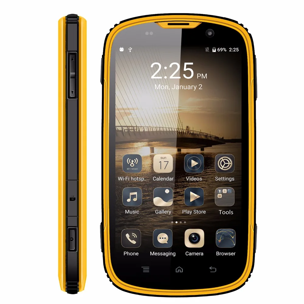 EL W5 4G мобильный телефон 4 0 дюйм(ов) MTK6735 четыре ядра 1 ГБ + 8 сотовые телефоны IP68 Dual Sim