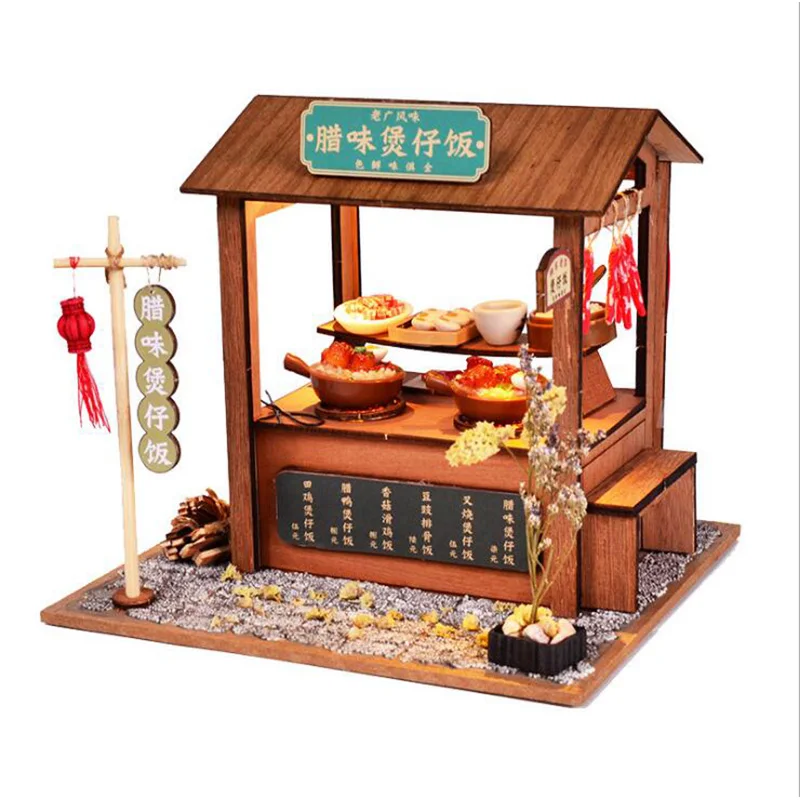BM830 Cutebee Каса Кукольный дом миниатюрная мебель кукольный домик DIY Миниатюрные домики комната игрушки для детей Китайская народная архитектура - Цвет: BM830