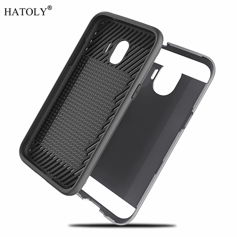 For Samsung Galaxy J2 Pro 2018 Cover Shockproof Brushed Armor Rugged Silicone Hard Phone Case for |