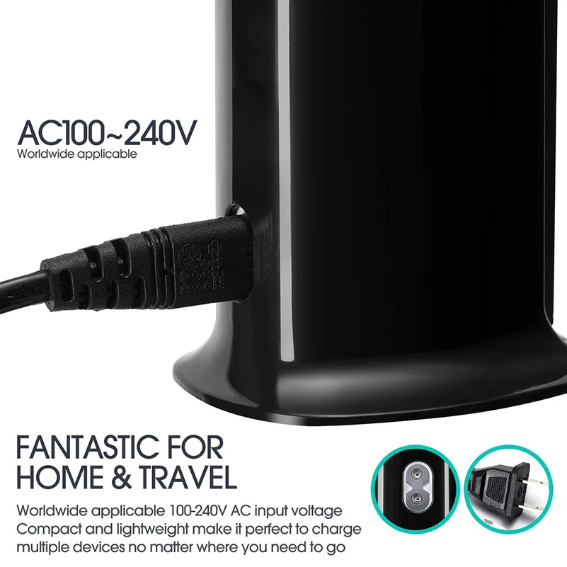 USB Зарядная станция Hub 30W 6 портов Зарядное устройство для стены Портативное путешествие настольный для iPhone iPad Samsung Мобильные телефоны