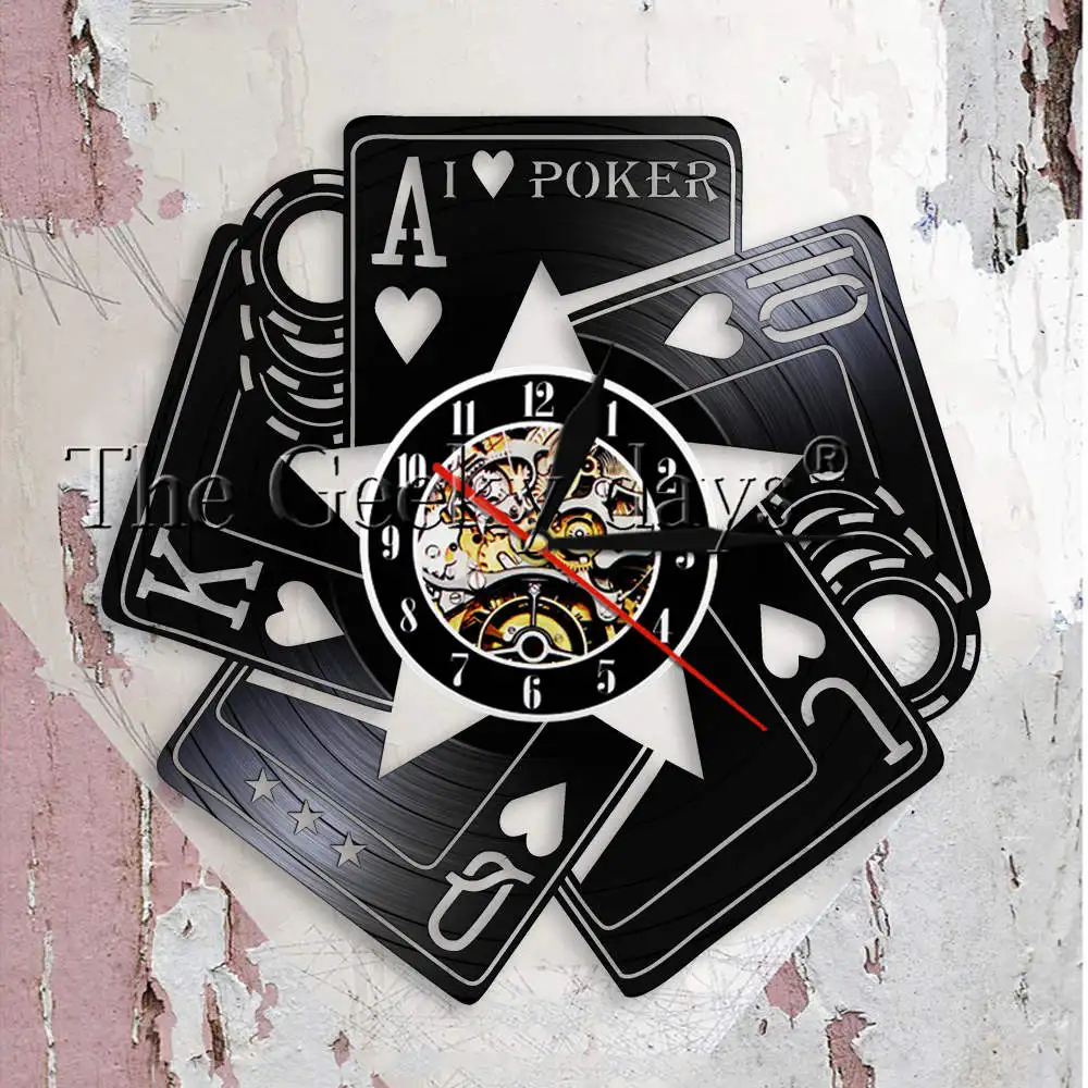 I Love Poker королевские заподлицо игровая комната декоративные настенные часы