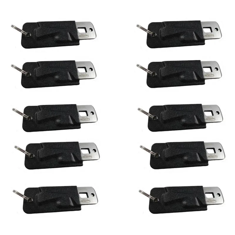 

Lot 10pcs Mini Survival Knife 5 in 1 Multi-purpose Tools Keyring Cutter Opener Screwdriver with Sheath and Keyring