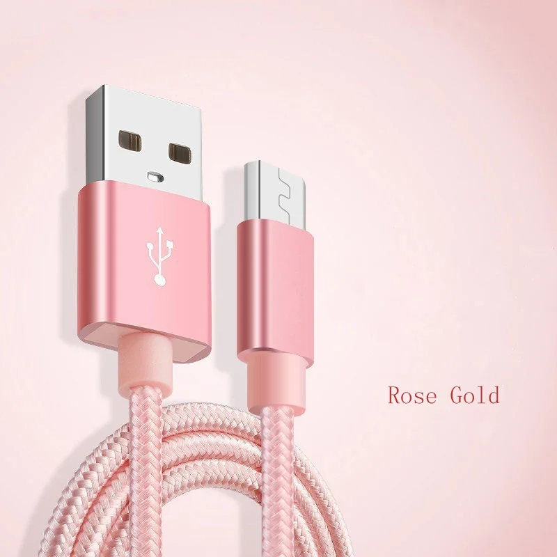 Micro USB нейлоновый плетеный кабель для передачи данных кабель передачи данных для быстрой зарядки для samsung huawei Xiaomi LG sony кабель синхронизации данных и зарядки