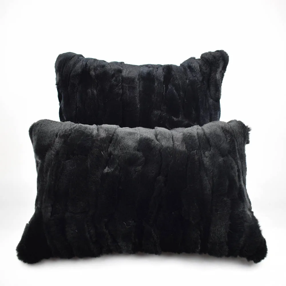 Наволочка из натурального кроличьего меха MS.Softex | Дом и сад