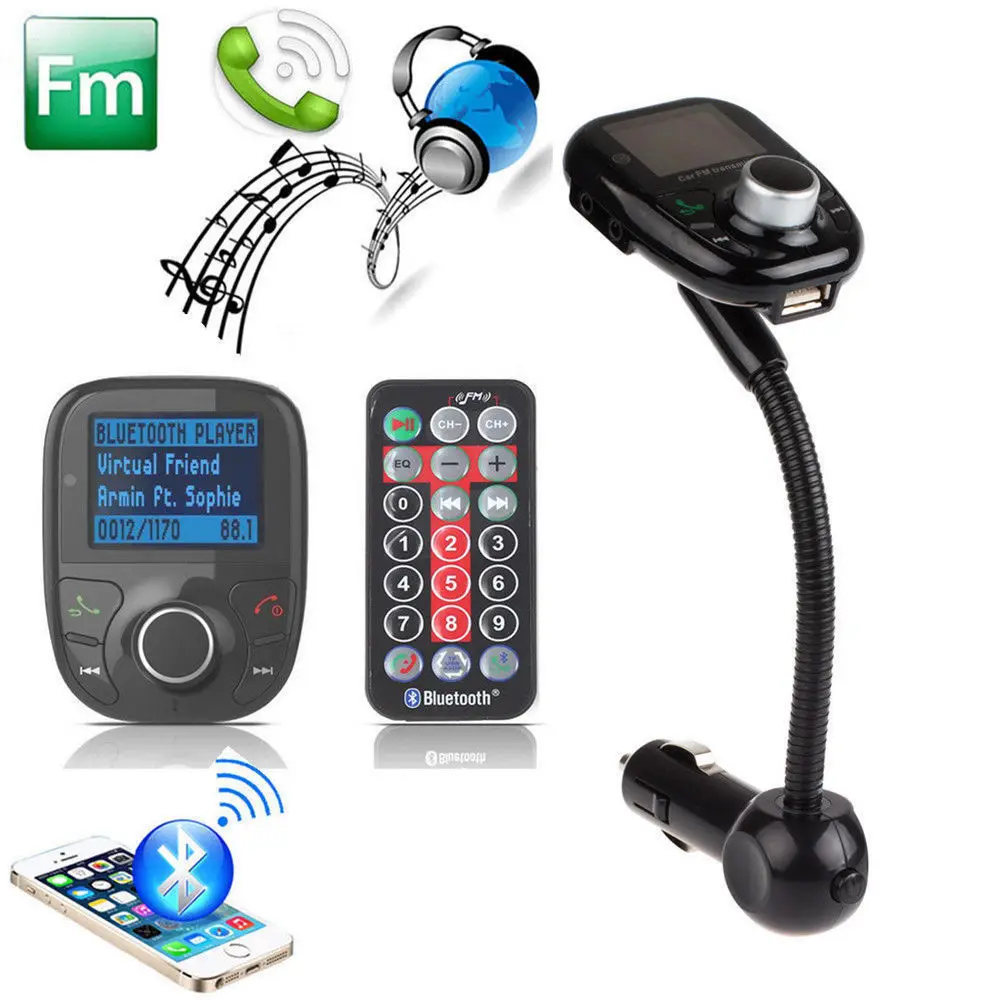 FM передатчик автомобильный комплект MP3 музыкальный плеер Радио адаптер с