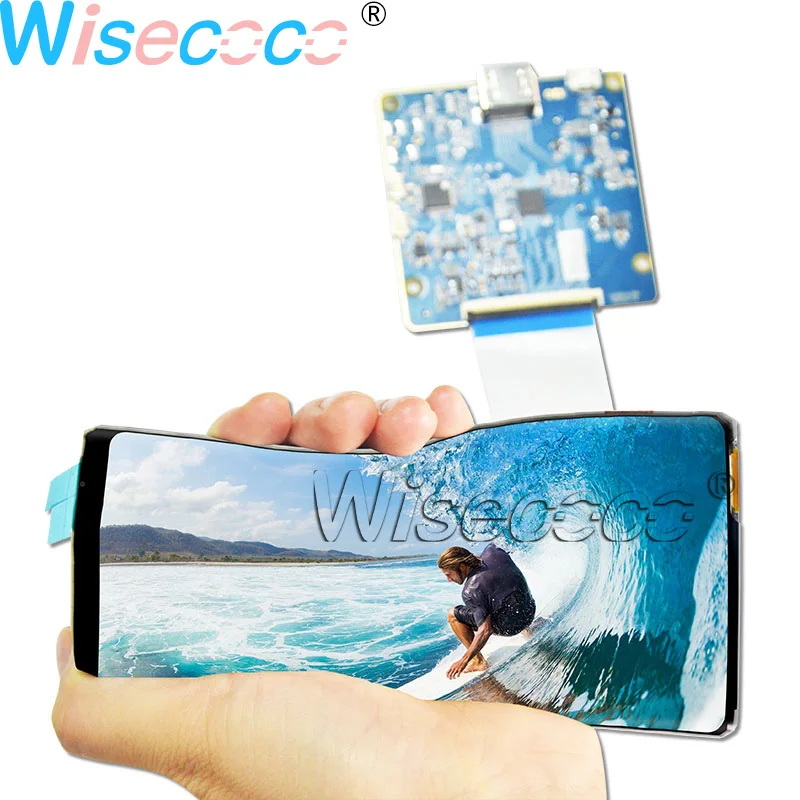Wisecoco 6-дюймовый гибкий OLED 2160*1080 ЖК-экран 1 мм с HDMI на MIPI драйвер платы