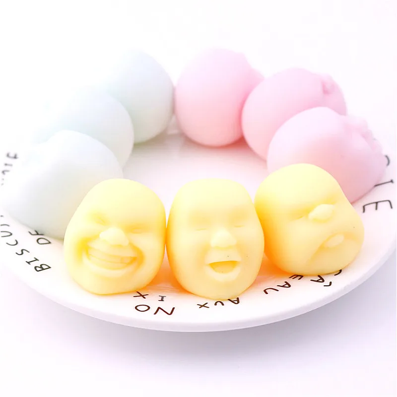 Антистресс сжимающее лицо вентиляционный шар человеческая эмоция мяч