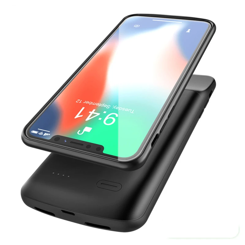 2021 5000 мАч чехол для зарядки аккумулятора iPhone XR портативного резервного внешнего Xs Max|Чехлы с аккумулятором| |