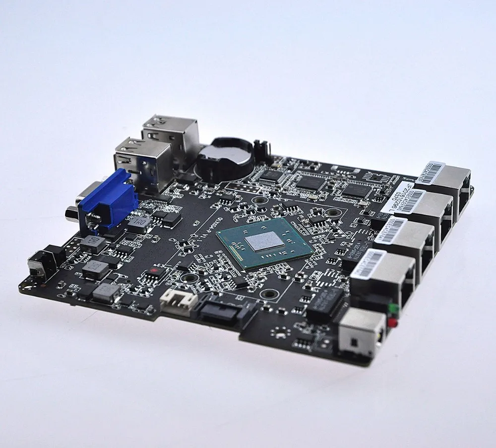 4* LAN J1900 Mini ITX материнская плата без вентилятора itx плата Q1900G4-M