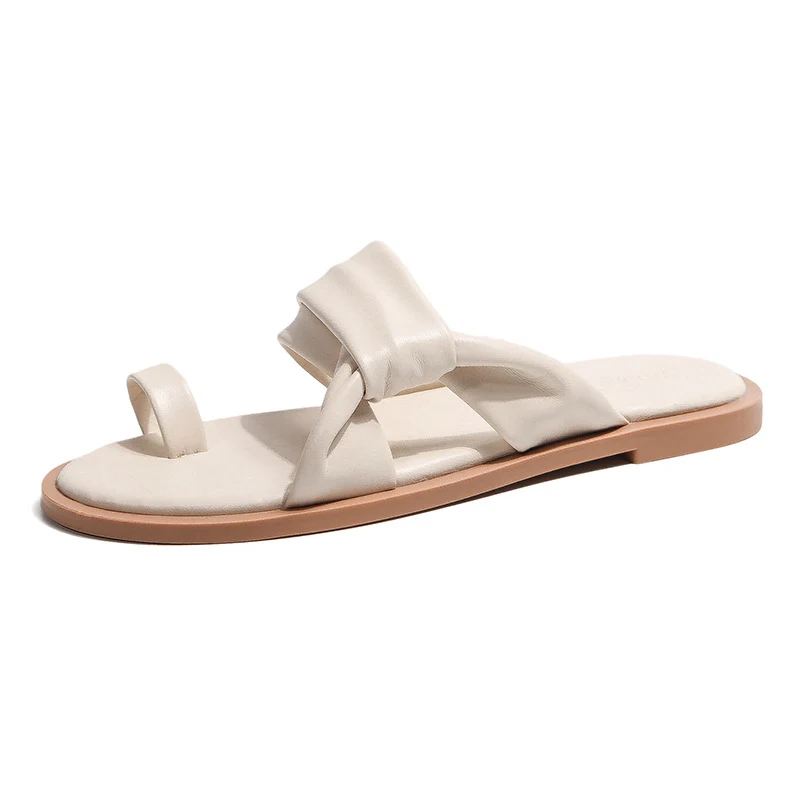 2019 г. женские кожаные сандалии синего и зеленого цвета на плоской подошве милые