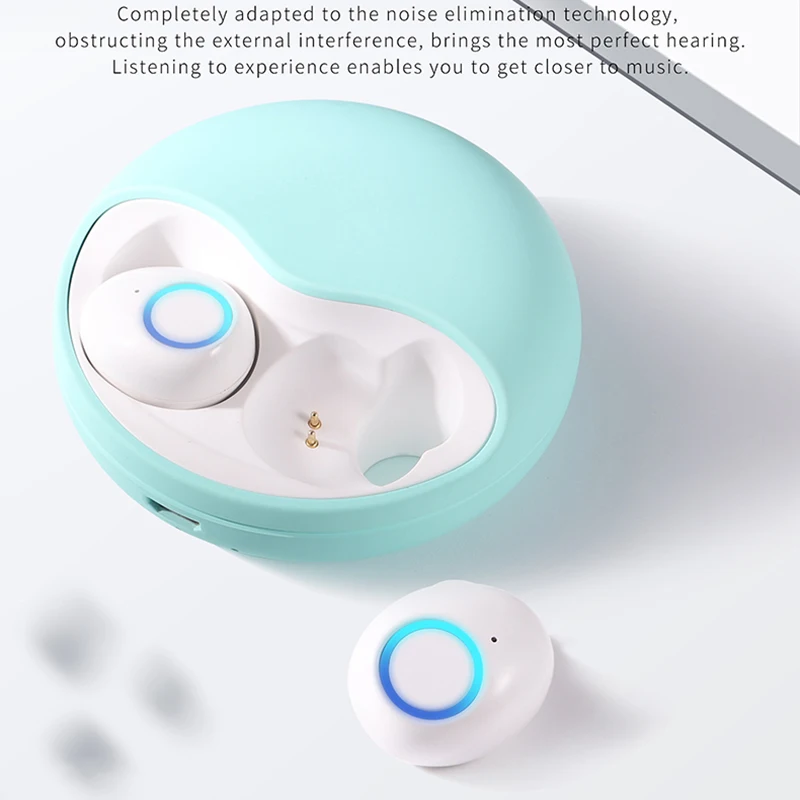 K10 TWS Беспроводная Bluetooth 5,0 гарнитура снижение шума 3D стерео гарнитура hands free с зарядной коробкой подарок