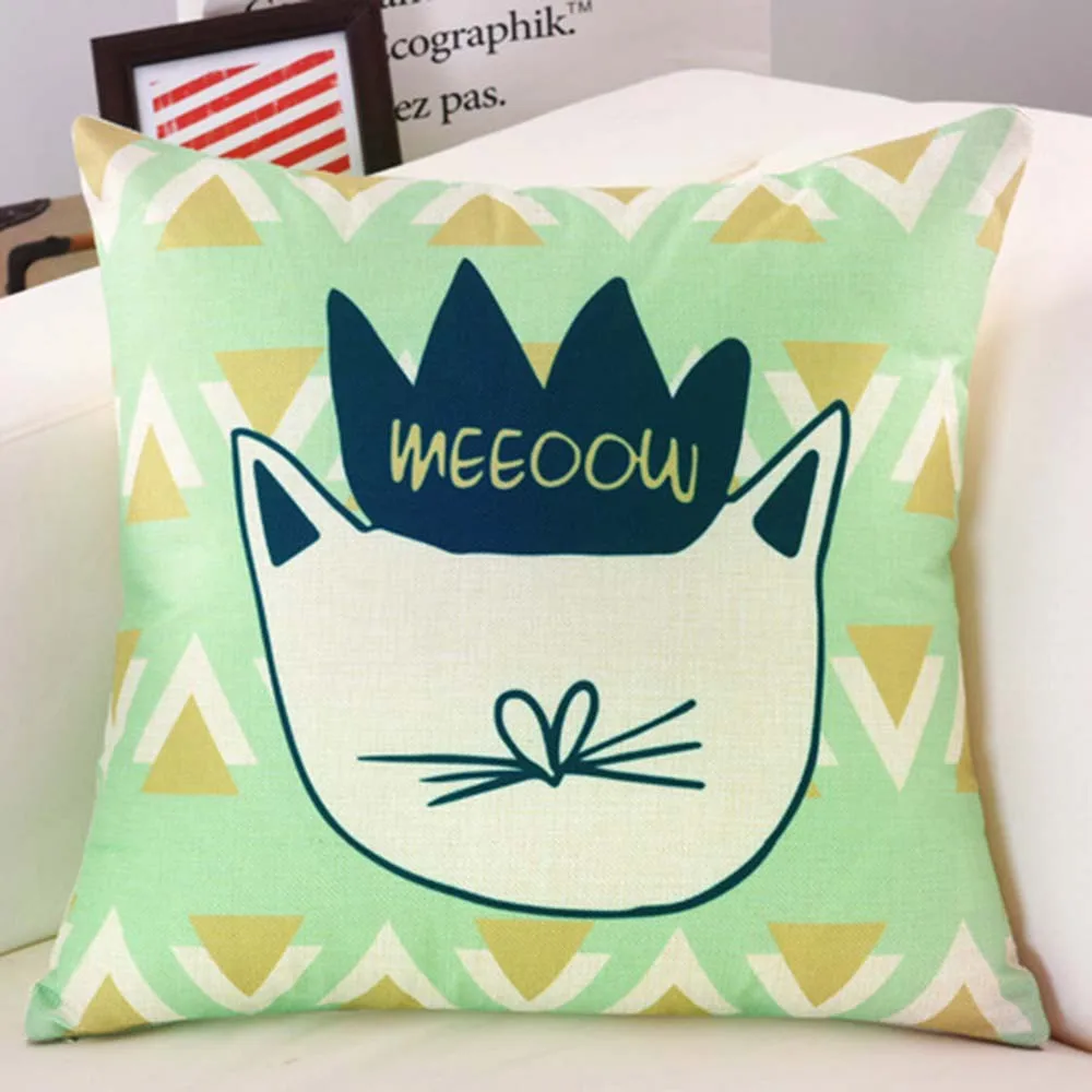 Дом queen голова кота из мультфильма вышивка крестом картины постельное белье