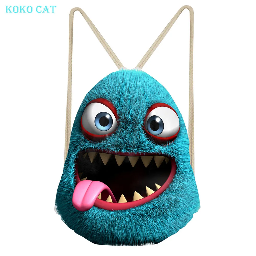 Женский рюкзак на шнурке с логотипом мультяшного единорога дорожный пляжный