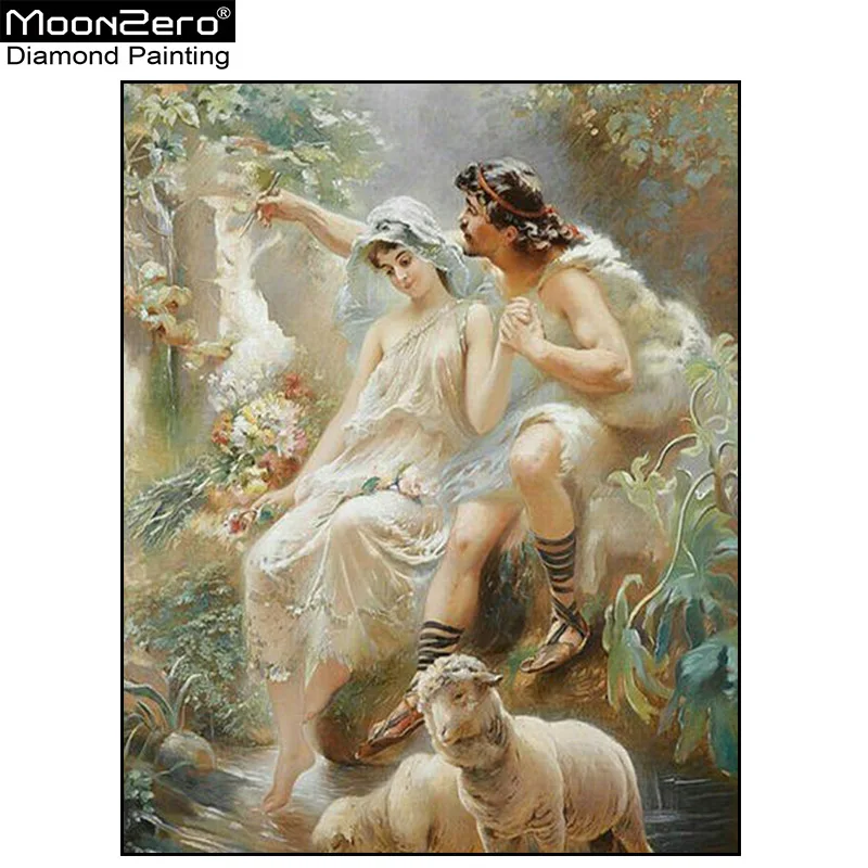 Алмазная вышивка Полный алмаз рай Чистый ангел Бог ягненок рукоделие крестом