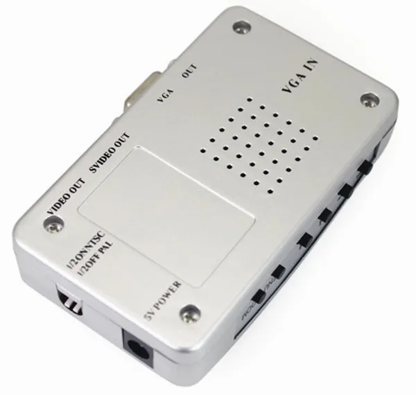 2 шт. VGA к ТВ AV RCA адаптер сигнала конвертер видео переключатель Box разъем|box sample|box