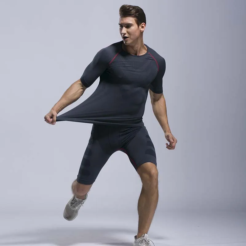 AALAMGEER Компрессионные Мужские спортивные костюмы быстросохнущие дышащие