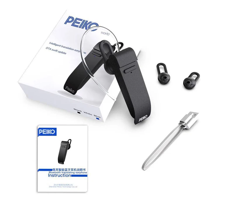 Peiko Smart Dual Mode Translate наушники беспроводные Bluetooth наушники 23 языков перевод для путешествий и бизнеса гарнитура