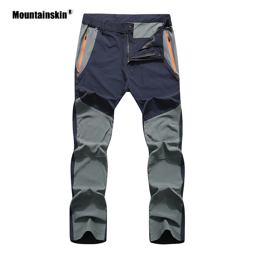 

Mountainskin Men's Summer Elastic Quick Dry Pants Outdoor Sport Breathable Pants Hiking Camping Trekking Climbing Trousers VA445