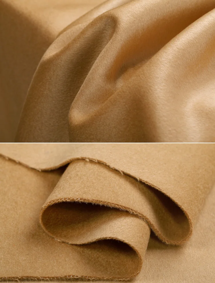 Роскошная шерстяная кашемировая шерстяная ткань, плотная ткань для пальто и двусторонняя ткань