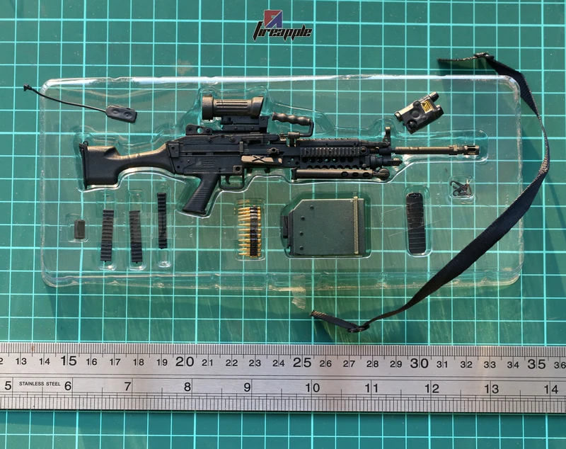 Точка 1/6 солдат оружие Модель VH 1032 пулемет MK48 46 249 пластиковая модель фигурки|action
