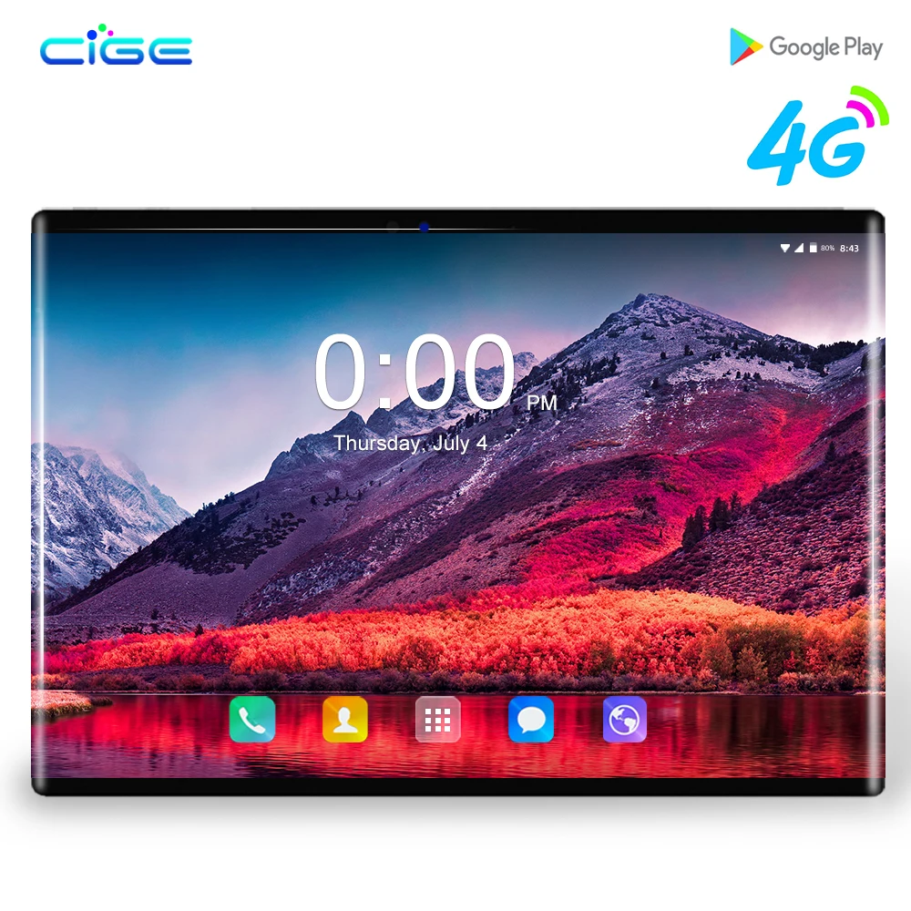 CIGE 2019 новый 10 1 дюймовый планшетный ПК Восьмиядерный 6 ГБ ОЗУ 64 Гб ПЗУ 1280x800 HD ips Wifi