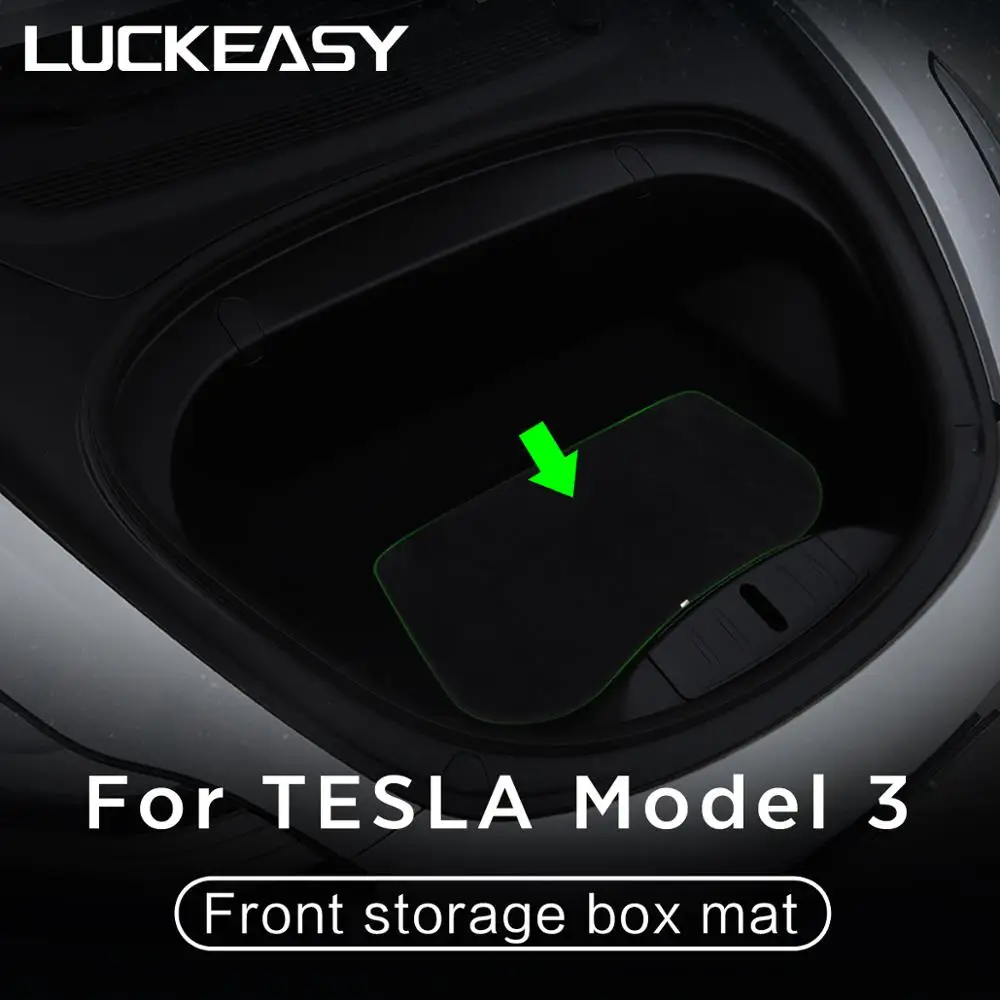 Передний коврик для хранения LUCKEASY Tesla Model 3 2016 2019 специализированная