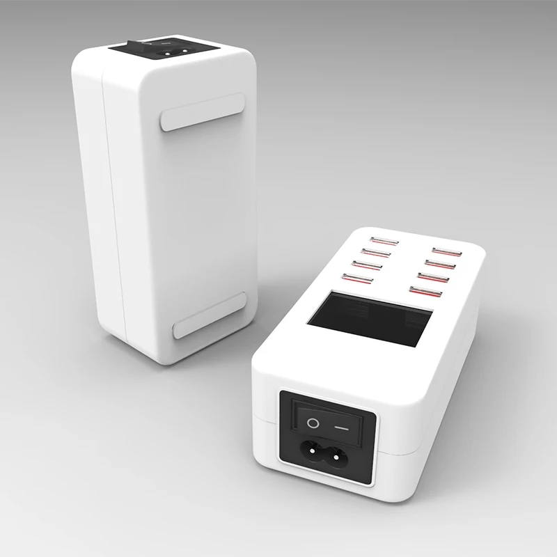 Смарт Usb зарядное устройство Led дисплей 8 Порт 40 Вт Быстрая зарядка для Iphone Ipad Samsung