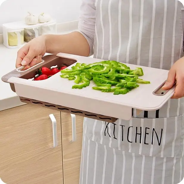 

Multifunctional Chopping Board Thickening Plastic Cutting Board Rectangle Fruit Meat Slip-resistant Kitchen Board