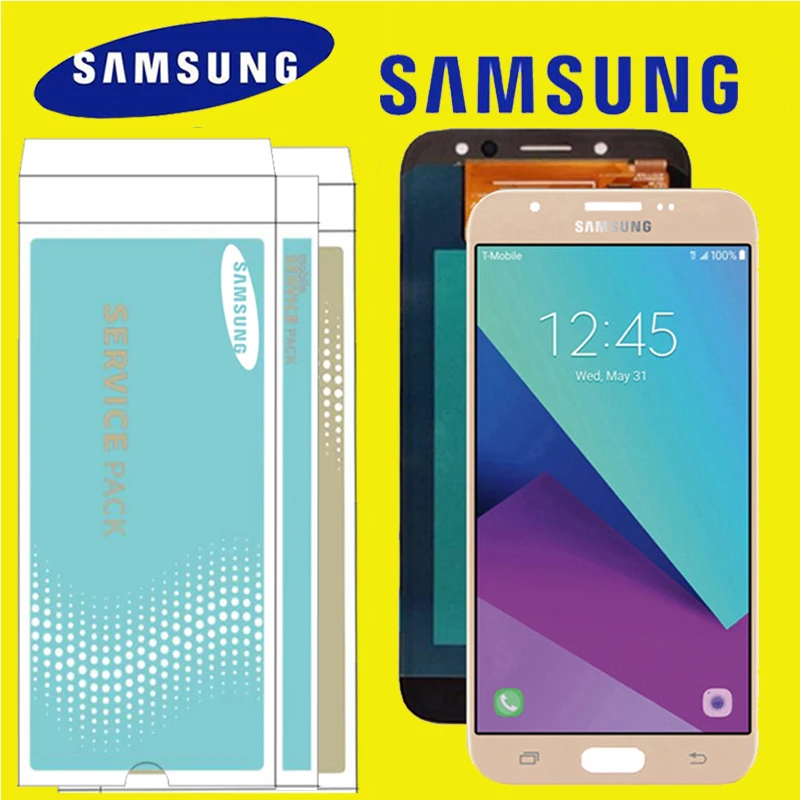 100% Оригинальный 5 &quotSUPER AMOLED Дисплей для SAMSUNG Galaxy J7 Pro 2017 J730 J730F ЖК дисплей планшета