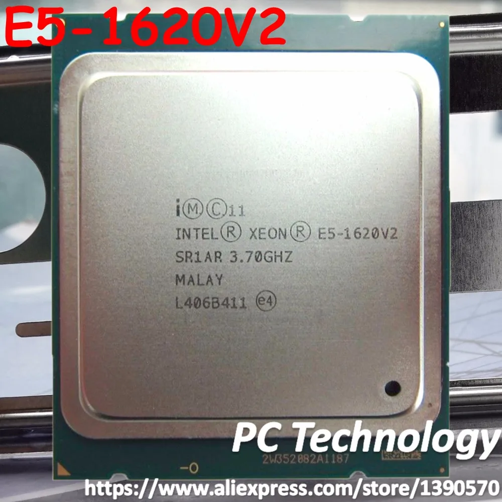 E5 1620V2 Original Intel Xeon 1620 V2 3 70 ГГц 4 ядерный 10 МБ FCLGA2011 130 Вт 1 год гарантии Бесплатная