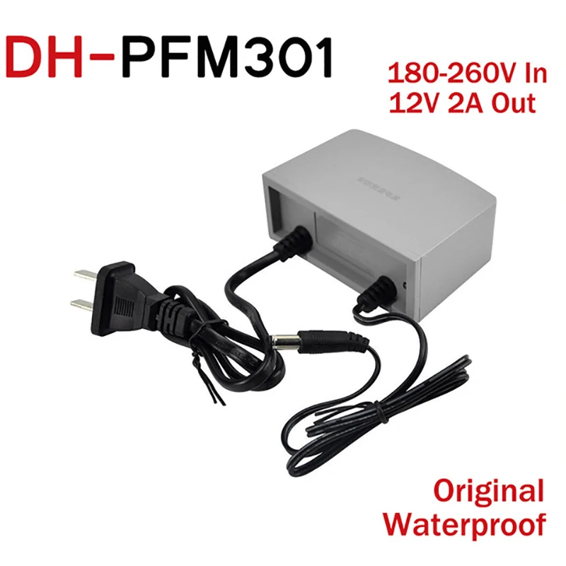 DH originele адаптер PFM301 водонепроницаемый Вход AC 180 ~ 264 v Выход DC 12 2A мощность voor cctv