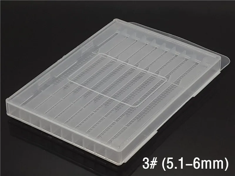 3 (5.1-6mm) 1 шт. пустая коробка для сверления, коробка для хранения инструментов, аксессуары для инструментов, деревообрабатывающее сверло, 5/10 отверстие, прозрачная пластиковая коробка - Цвет: 3 (5.1-6mm)