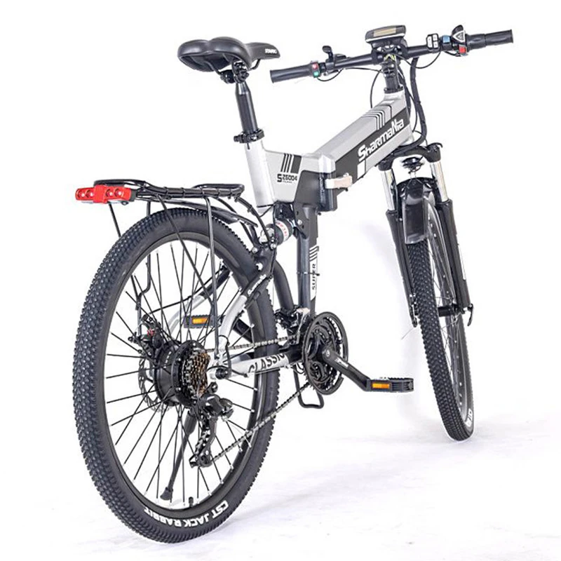Складной электрический велосипед 48 в 350 вт 13 ач литиевая батарея горный